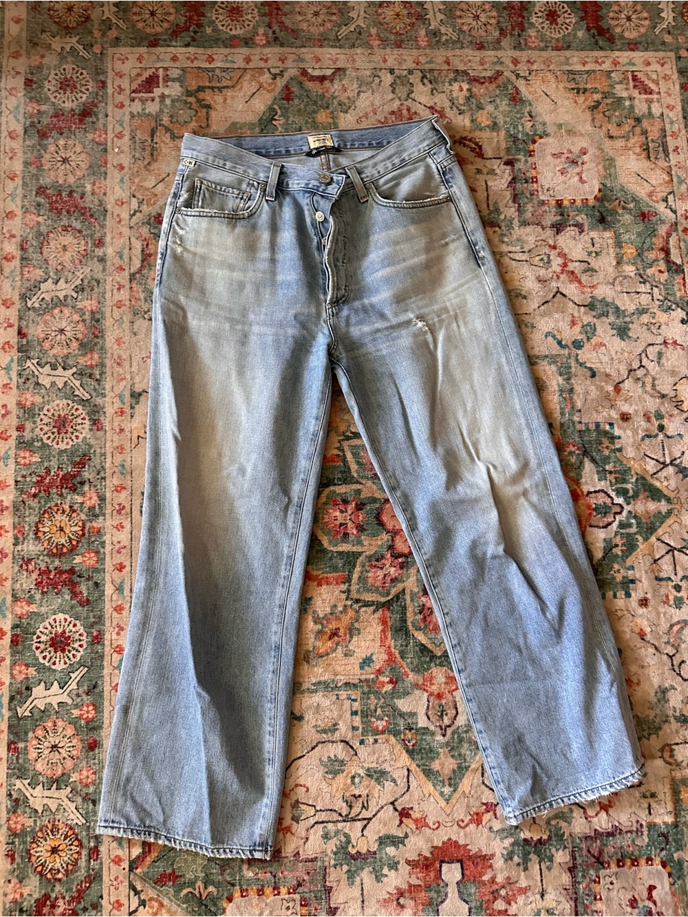 Citizens Of Humanity Light Blue Straight Leg Jeans